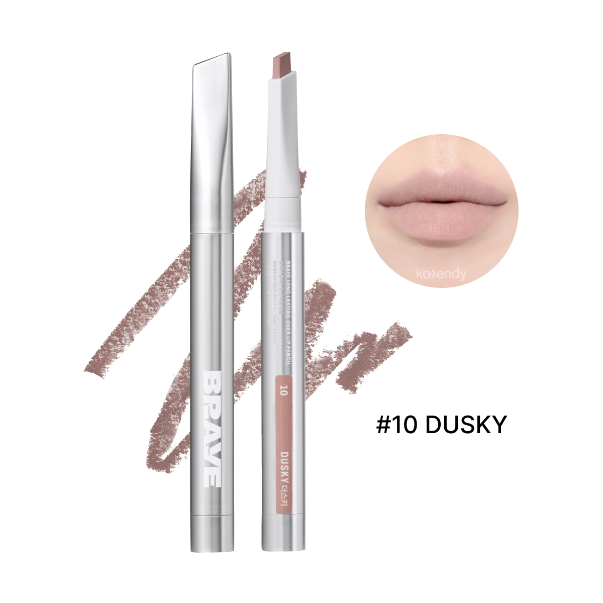 Braye Long Lasting Over Lip Pencil with Velvet Texture, 0.5g