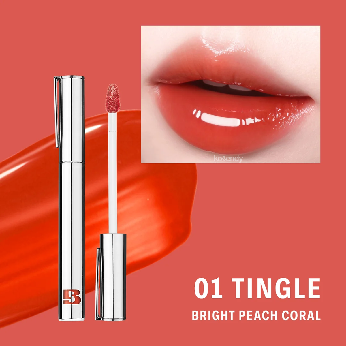 Braye Thin Glow Tint 2X Sheer Lip Tint with Apricot Kernel Oil 01 Tingle 3.4g