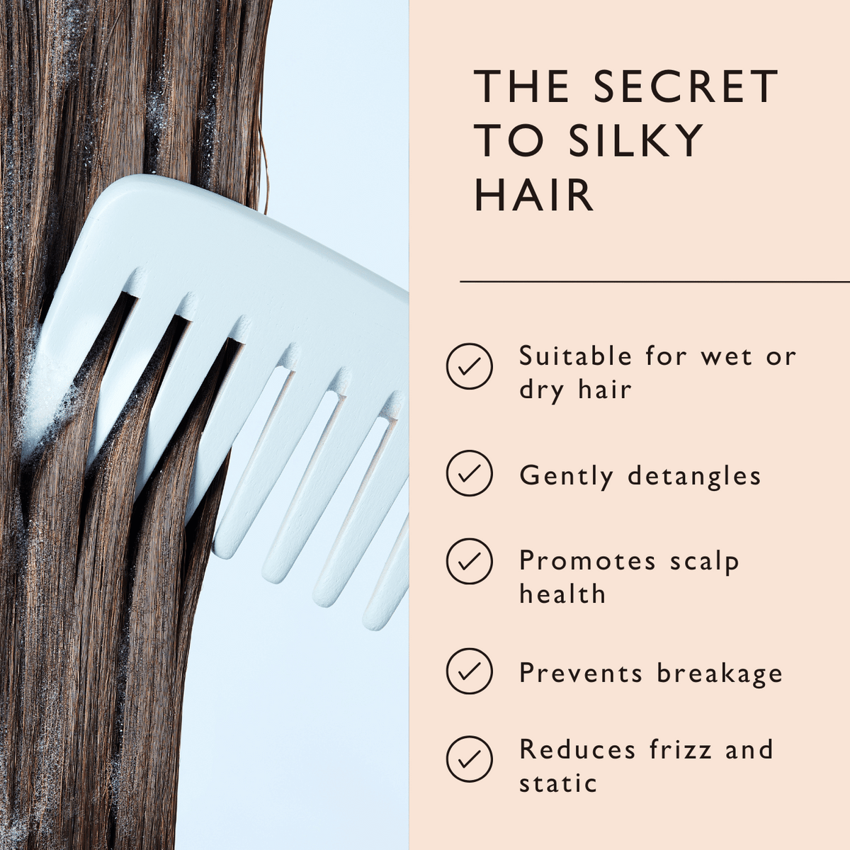UpCircle Bamboo Wide-Tooth Comb
