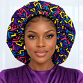 Duma Mbili 2XL Kente Silk Lined African Print Bonnet