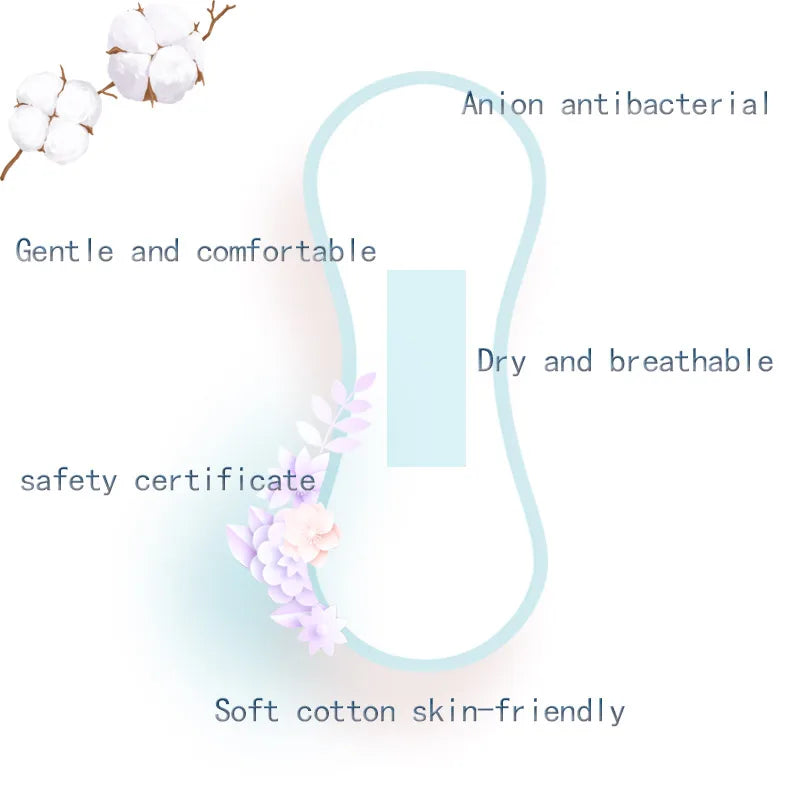 3 pack/lot love anion sanitary pads menstrual shuya anion 155mm length cotton soft feminine hygiene product 90 pieces