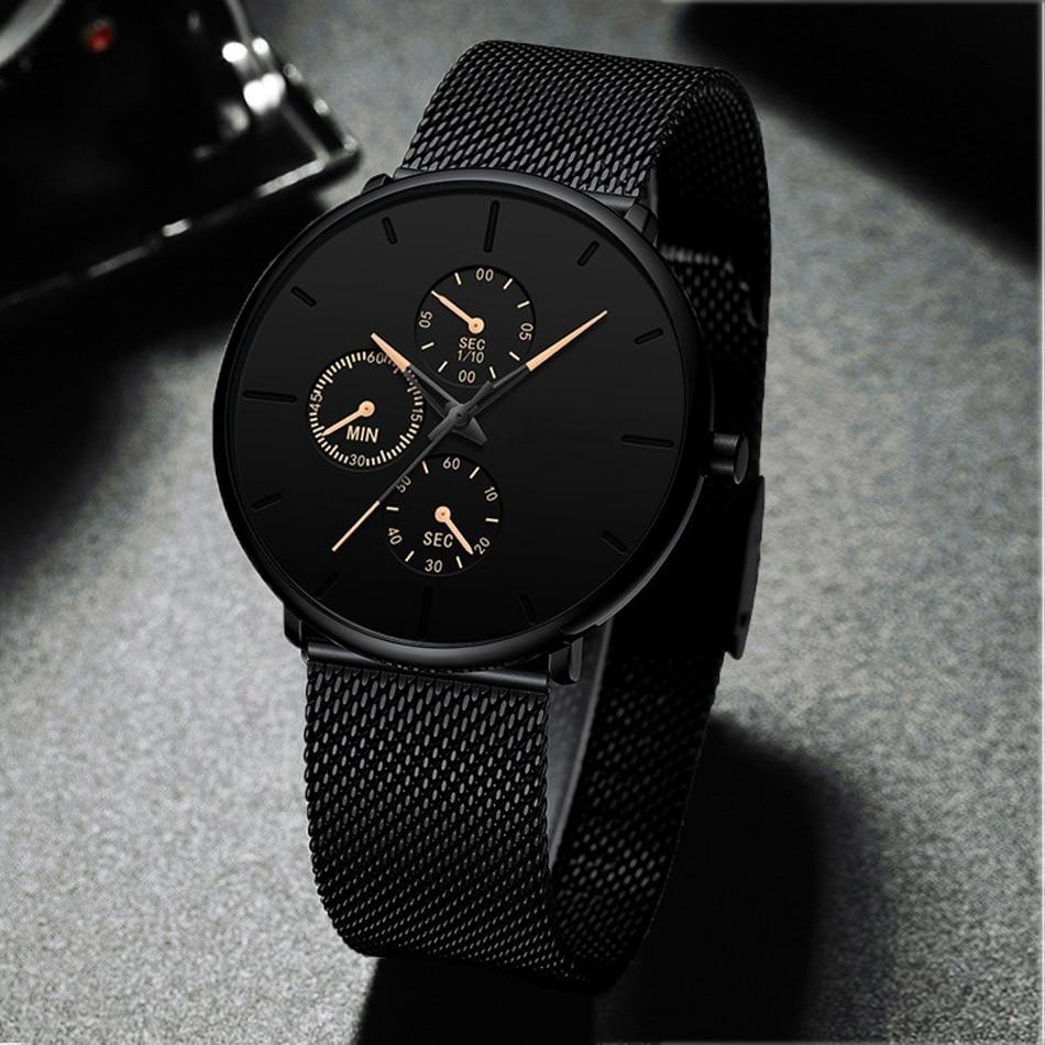 Relogio Masculino Unisex  Woman and Men Quartz Watch In Casual Slim Mesh Style Designer Sport Watch