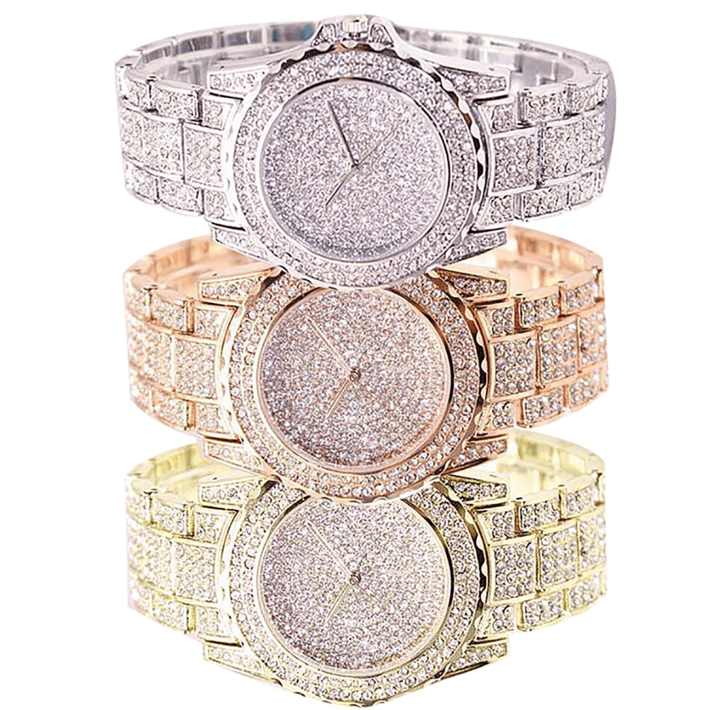 Fashion Watch Women Luxury  Round Quartz Watch Wrist Watches for Women Shiny Gold Sliver Watches  Wrist Watch For Ladies Gift