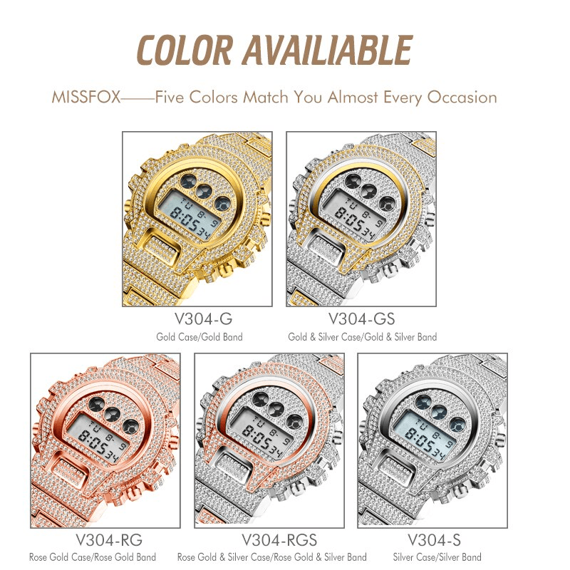 Men's Watches Luxury LED Digital Quartz Gold Watch Men G Style Shock Proof AAA Male Wrist Watches For Men and Boys