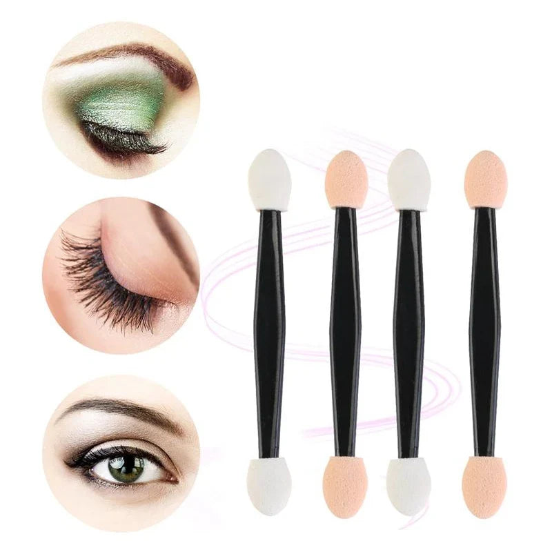 5/30/50/100PCS Eyeshadow Brush Dual Sided Sponge Nylon Sets Make up Eye Shadow Brushes For Cosmetic Applicator Makeup Tools Hot