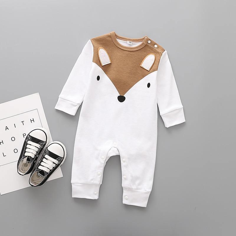 Fashion Trend Stevvex Cute Animals Spring Romper Newborn Baby Clothes Kids Long Sleeve Underwear Cotton Boys Clothes Romper For Kids