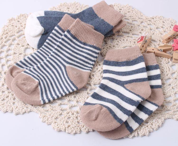 4PCS/SET Pairs Of Modern Baby and Kids Cotton Socks Spring/autumn Winter Newborn Infant Toddler Floor Socks for Kids