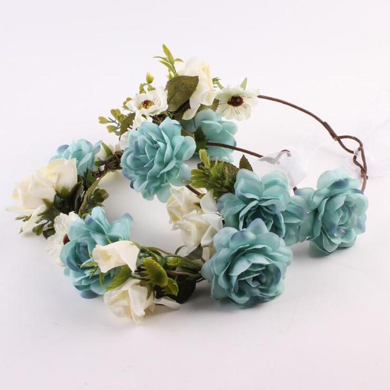 Modern Flower Headband Newborn  Matching Flower Crown for Mother Kids  Hair Band Accessories