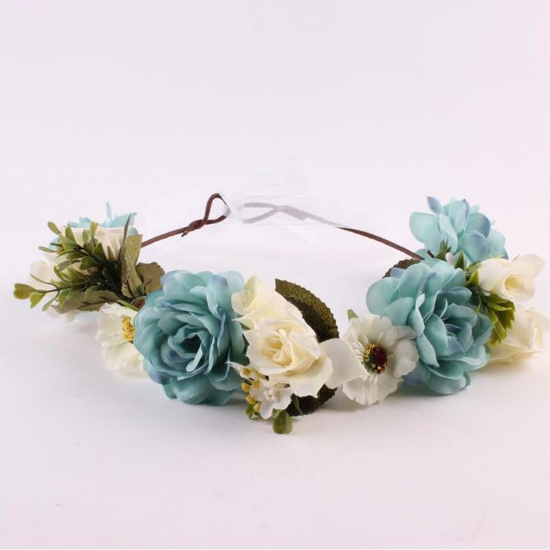Modern Flower Headband Newborn  Matching Flower Crown for Mother Kids  Hair Band Accessories