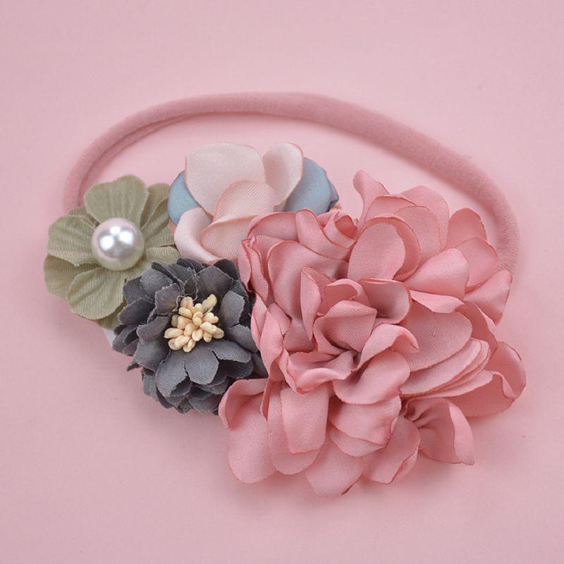 Luxury Modern Handmade Headwear Cute Baby Girls Headbands Accessories Flower Band for Newborns Toddler Infants Fashion Bow for Girls