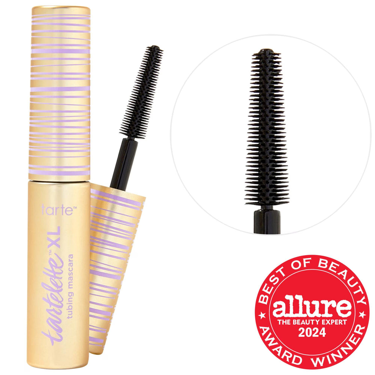 Tarte Tartelette™ XL Tubing Mascara: 24-Hour Flake-Free Lengthening & Curling Mascara for Sensitive Eyes - Award-Winning Beauty