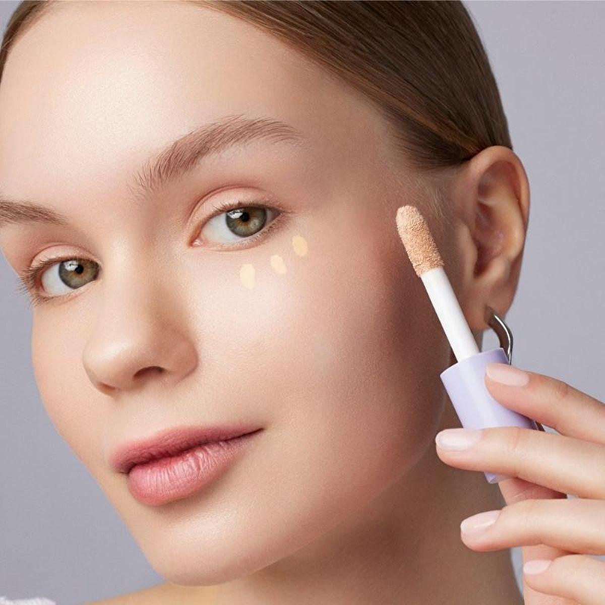 Pastel Makeup Eye Cream Concealer: 2-in-1 Hydrating Satin Concealer & Brightening Eye Cream for Dark Circles