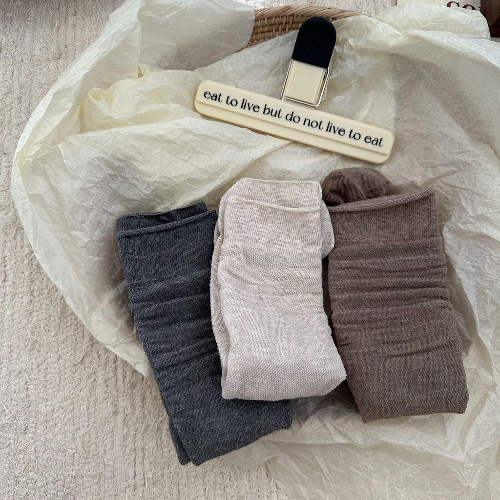 Colorful String Mesh Hollow Mid-Calf Socks