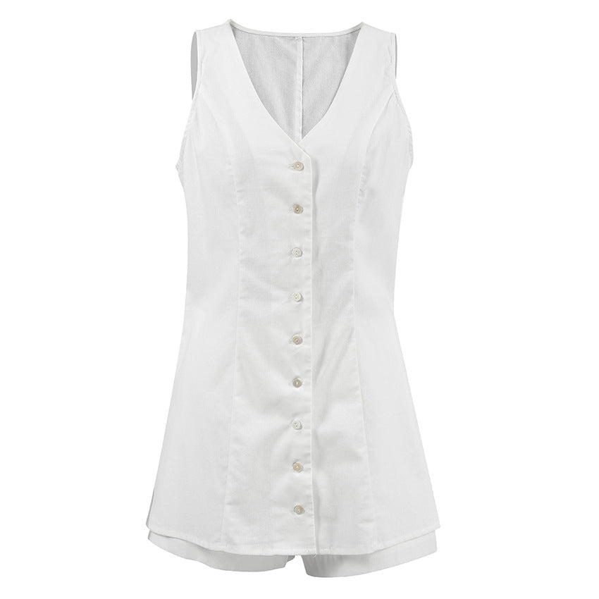 Cotton V-Neck Casual Cardigan Coat