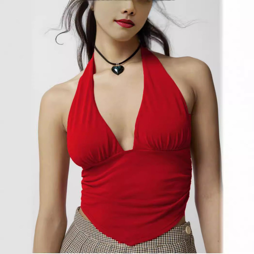 Euro-American Hot Girl Halter Vest