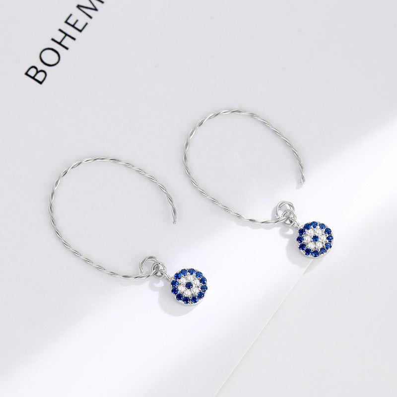 Korean Sterling Silver Needle Earrings