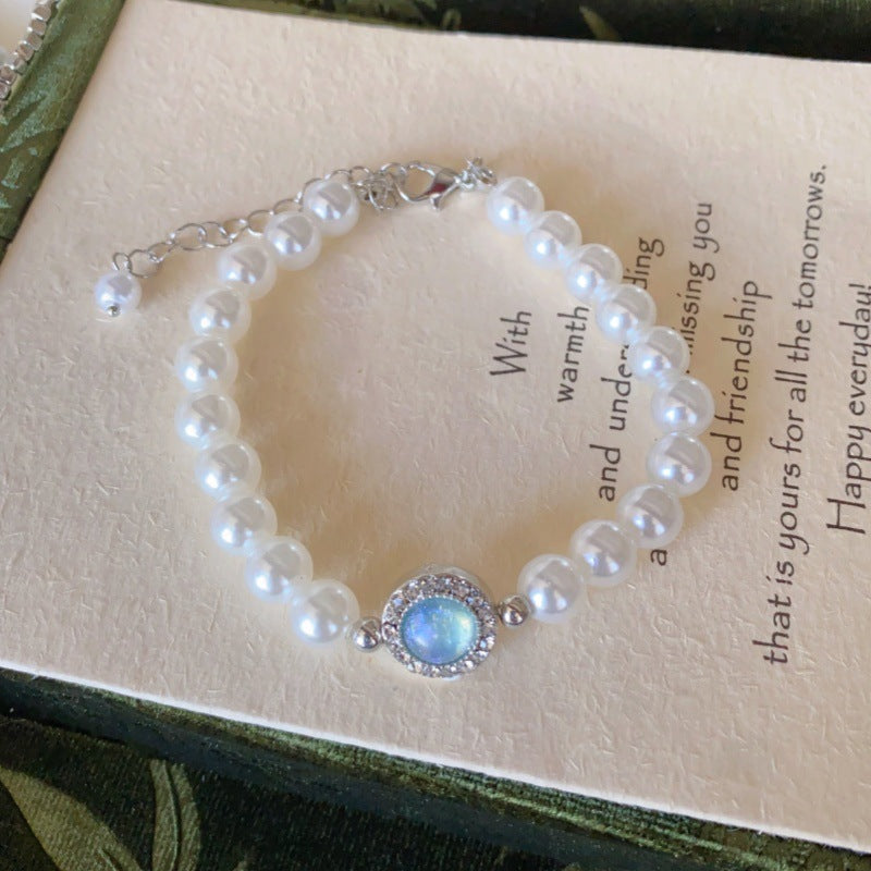 Aquamarine Pearl Necklace