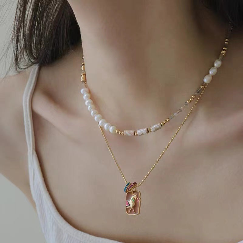 Elegant Natural Pearl Necklace - Light Luxury