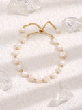 Retro Freshwater Pearl Pull Bracelet