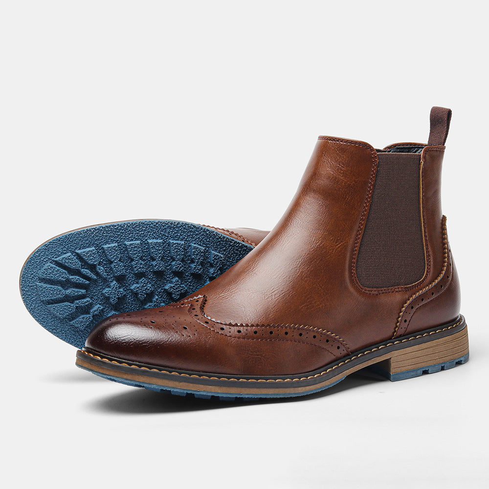 Mid-top Brogue Vintage Men's Boots