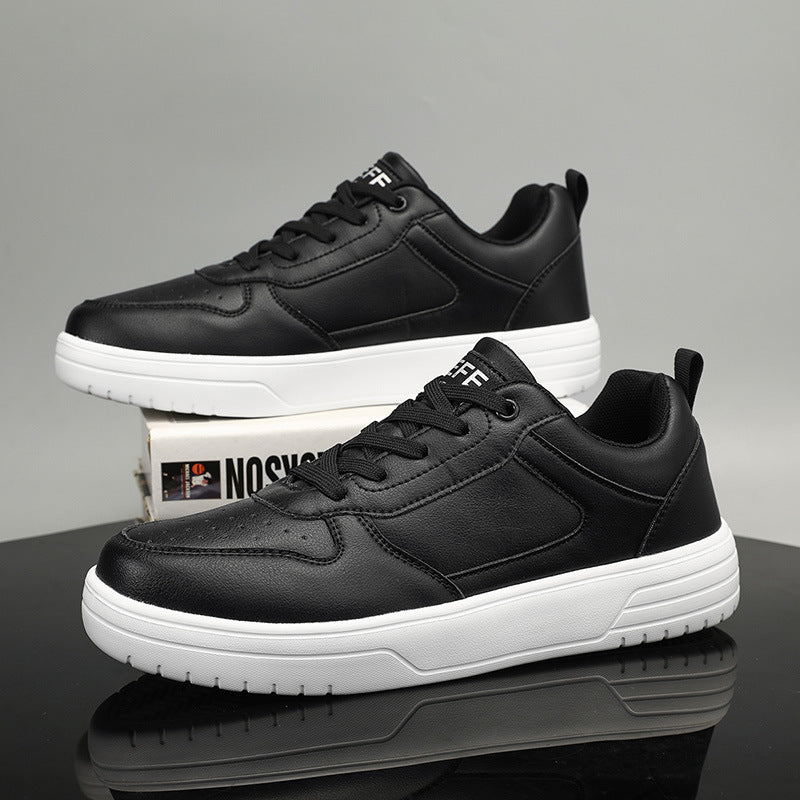 Men's Plus Size Classic White Low-Top Sneakers