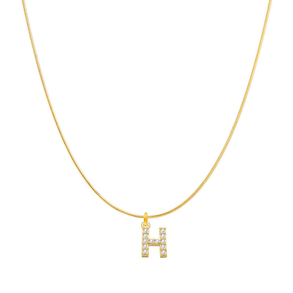 Fashion Personality Round Snake Clavicle Chain Female