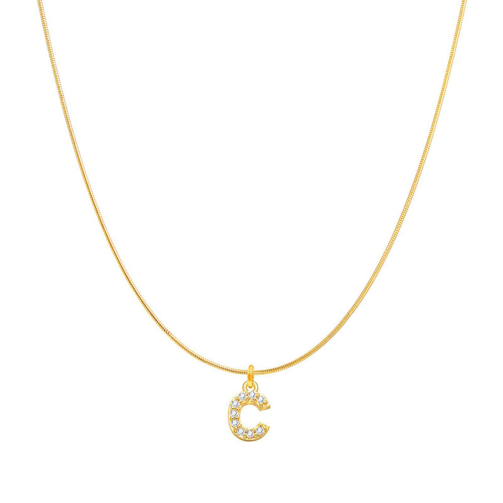 Fashion Personality Round Snake Clavicle Chain Female