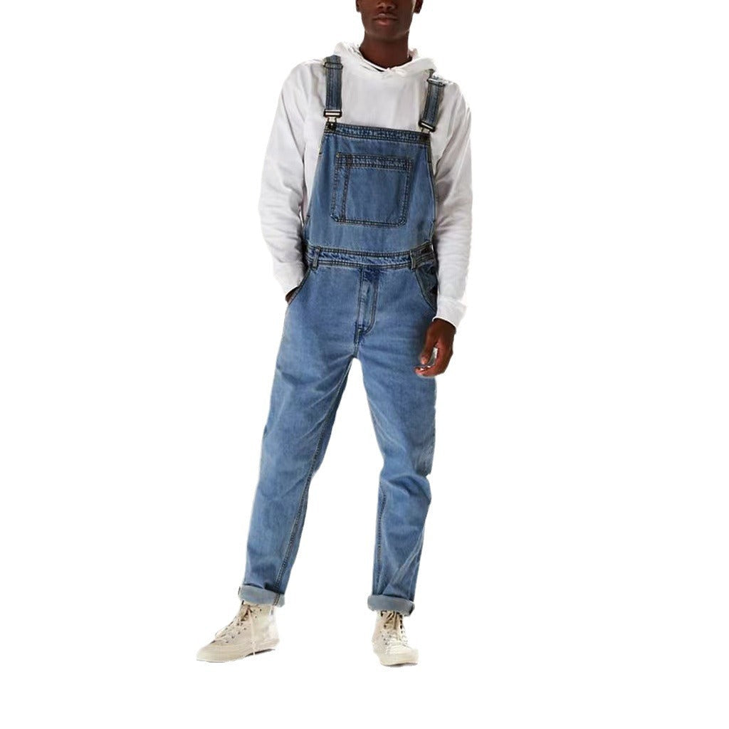Suspender High Waist Men's Jeans
