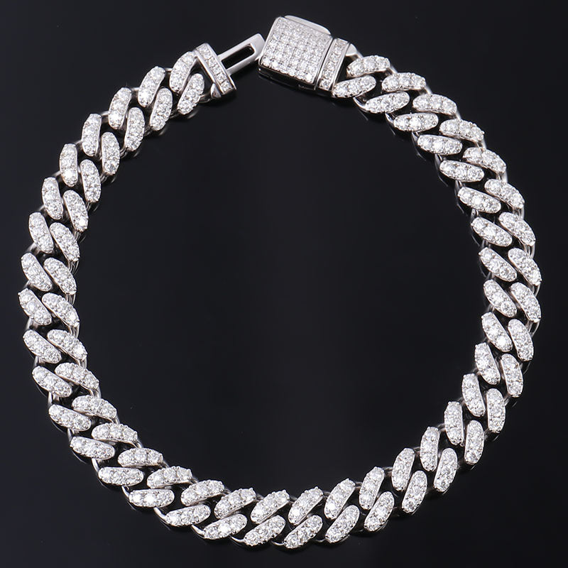 Silver Cuban Link Hip Hop Bracelet