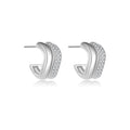 Geometric Circle S925 Silver Earrings