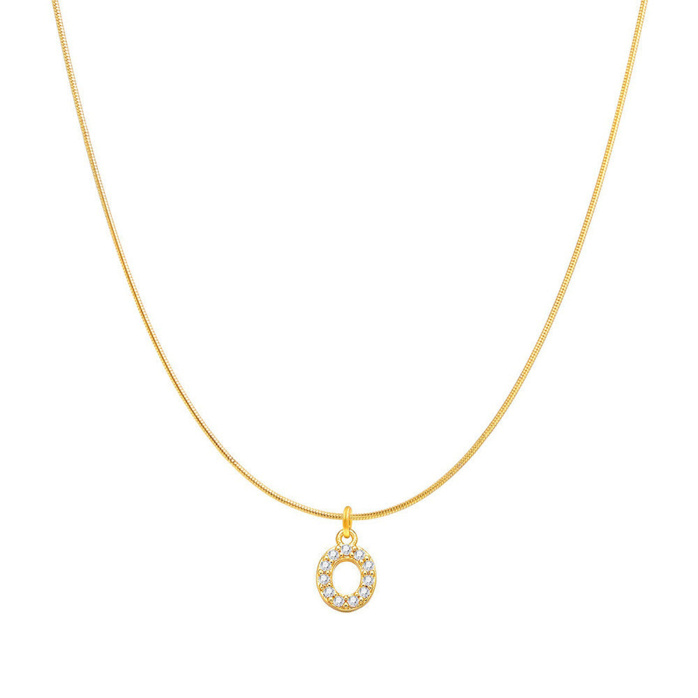 Fashion Personality Round Snake Clavicle Chain Female
