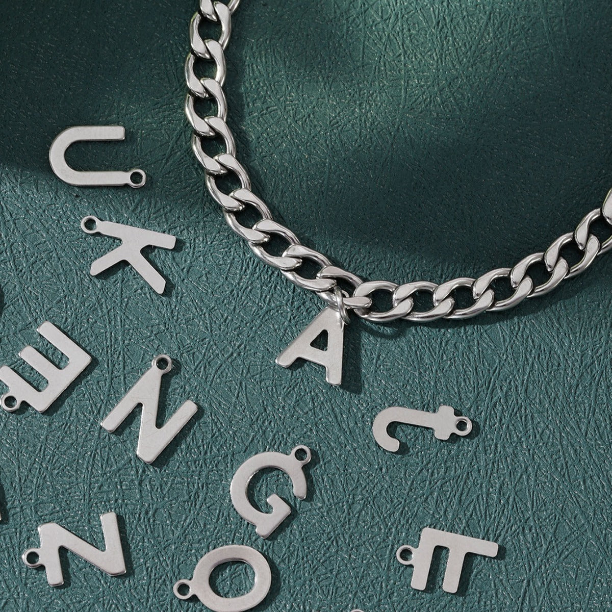 Simple Letter Titanium Steel Bracelet Men's Fashion