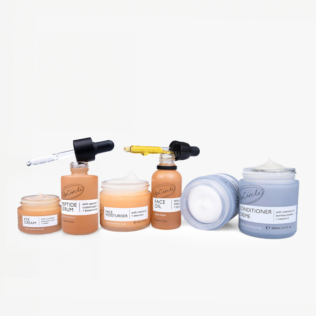 UpCircle Skin & Hair Essentials Bundle — 6 Pieces