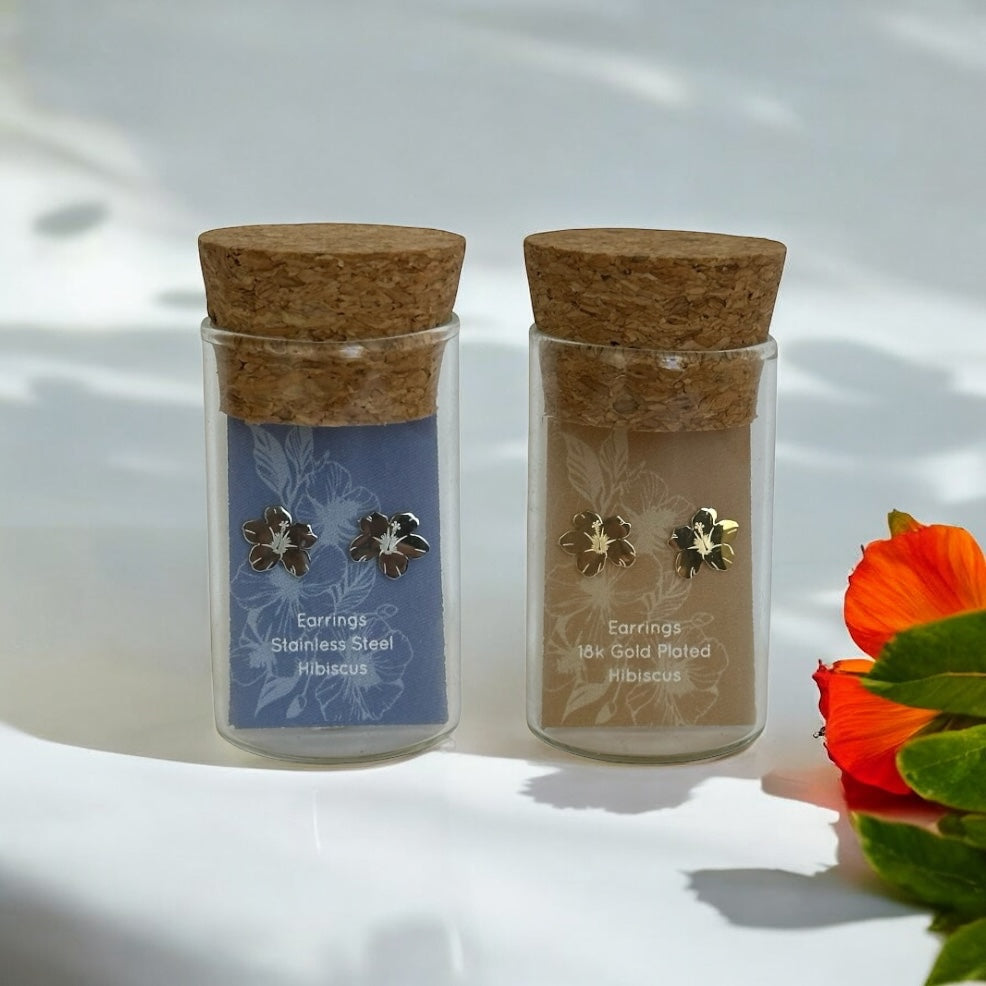 Hibiscus Flower Studs