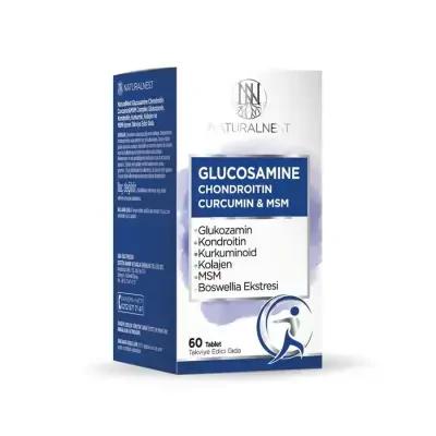 Naturalnest Glucosamine Chondroitin Curcumin & MSM 60 Tablets