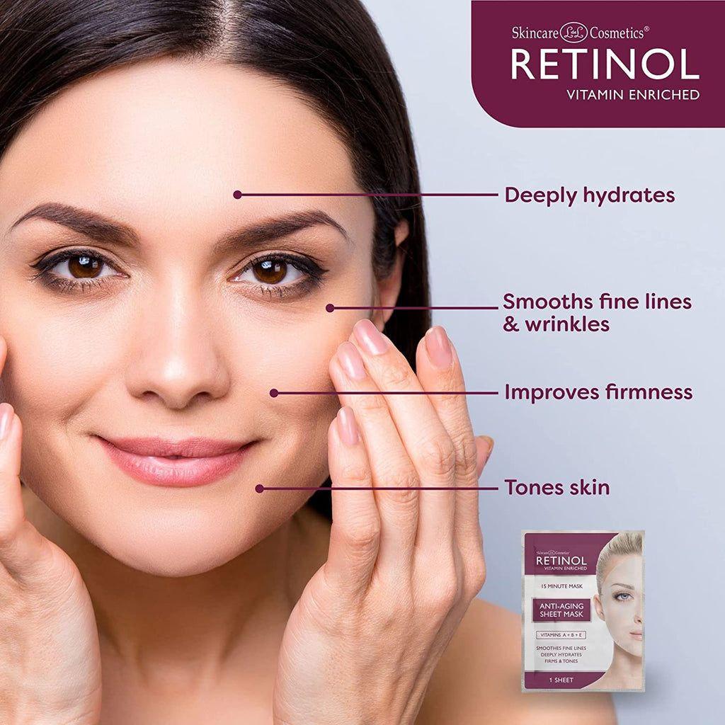 Retinol Anti-Aging Sheet Mask - 5 Sheet Masks