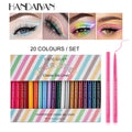 Colorful Waterproof Creme Eyeliner Pencil Set Smooth Gel Cream Long Lasting Professional Eye Makeup Professional Eyeliners Set