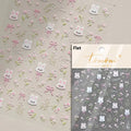 1pcs 5D Japanese Kawaii Bear Nail Art Stickers Brown Cartoon Animals Self-Adhesive Nail Decoration Decals DIY Slider Accessories