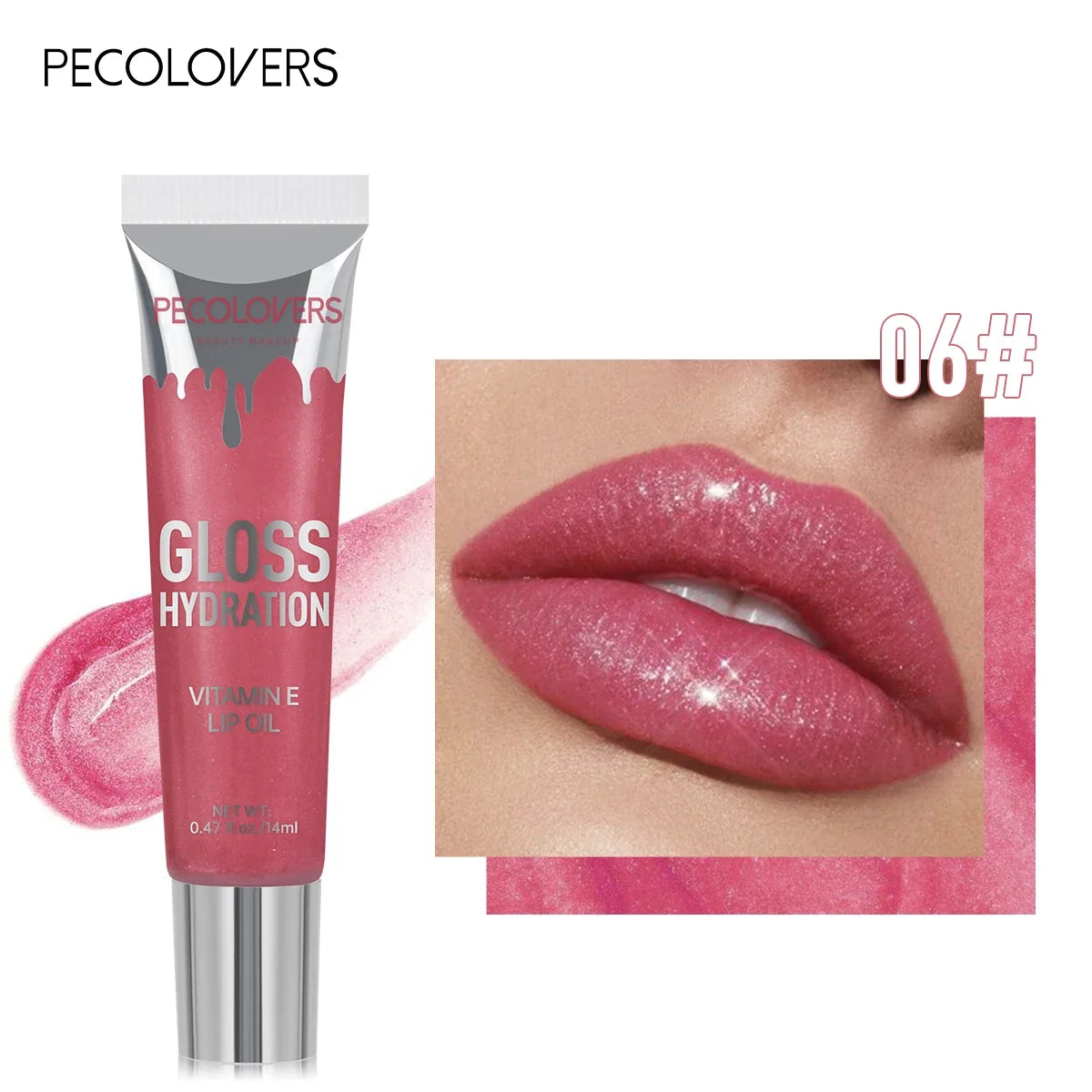 1 PC Shiny Water Lip Oil Lip Gloss Liquid Lipstick Jelly Tube Lip Glaze Moisturizing Shiny Intense Color Lips Beauty Makeup