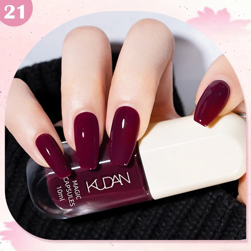 10ml Water-Based Peel Off Nail Polish 40 Colors Long Lasting Quick Drying No Need of Lamp to Cure Nail Supplies Manicure Nails