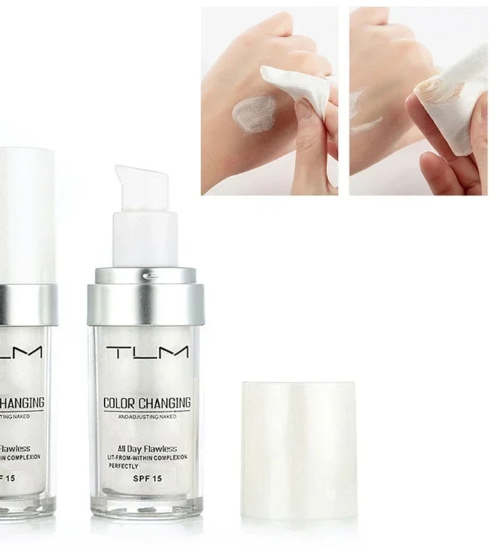 30ML TLM Foundation Color Changing Makeup Base Nude Face Full Cover Matte Concealer Long Lasting Make Up Liquid Foundation Cream