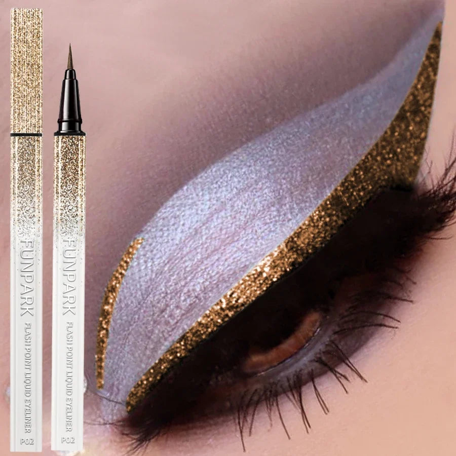 Flash Liquid Eyeliner Pen - Waterproof Long-Lasting Brown