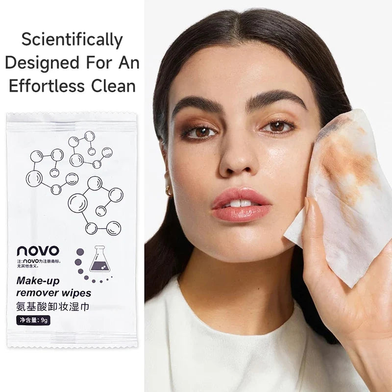 30pcs Of Makeup Remover Wipes For Face,Moisturizing&Gentle,Deep Cleansing Without Noresidue,Individually Packaged,Disposable Use