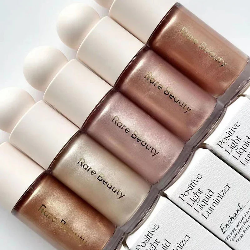 Rare Beauty Positive Light Liquid Contour Luminizer Highlight Contouring Liquid Blush Makeup Face Shimmer Shine Lipstick Makeup