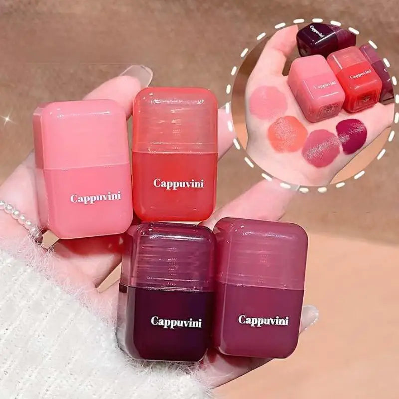 Cappuvini Mini Moisturizing Liquid Blush Energetic Pink Cheek Rouge Korean Style Blusher Long-Lasting Easy to Apply