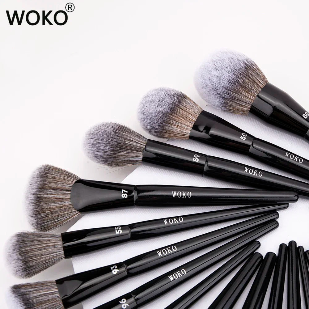 Professional Foundation Powder Highlighter Contour Cream Blush Makeup Brushes Concealer Eyeshadow Smudge Liner Eyebrow Lip Brush