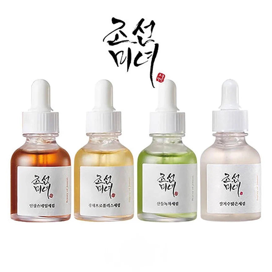 Korean Facial Moisturizing Calming Revive Glow Deep Serum Green Tea Panthenol Propolis Niacinamide Ginseng Snail Mucin Rice Skin