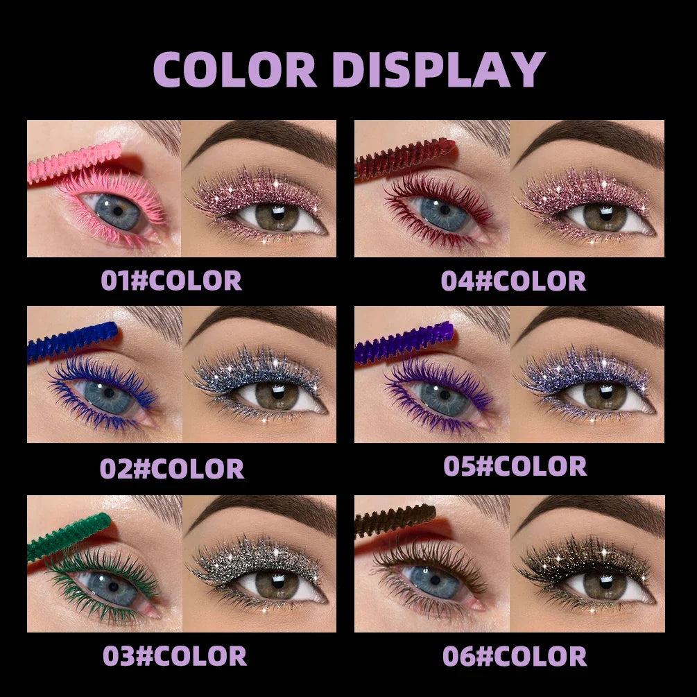Qibest Double Head Diamond Glitter Waterproof Mascara