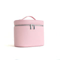 Large-capacity PU leather cosmetic box with internal storage box, customizable names and letters, travel portable cosmetic bag