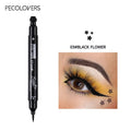 2-in-1 Star & Moon Stamp Liquid Eyeliner - Black Waterproof